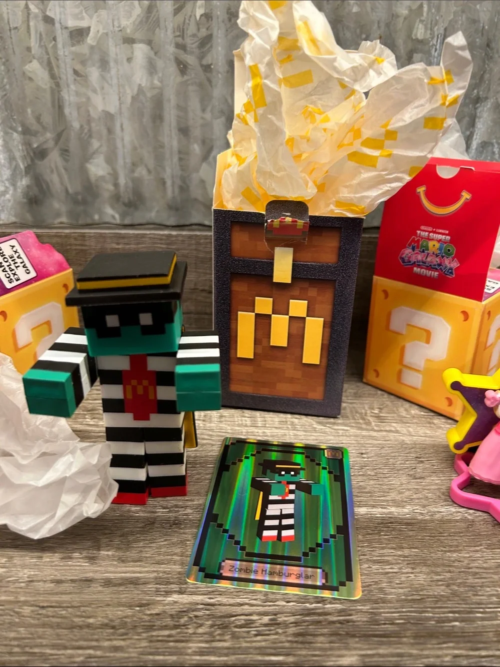 Hamburglar - McDonald’s Minecraft Mini Figure Toy Pack w/Pink Princess Figures